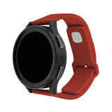 Fixed Samsung Galaxy Watch 20mm Armbånd Silicone Sporty Strap Rød