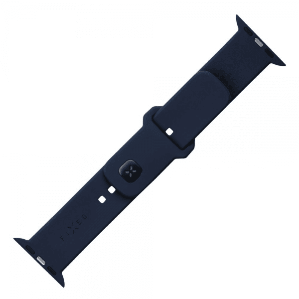 Fixed Apple Watch 44/45/46mm Armbånd Silicone Sporty Strap Blå