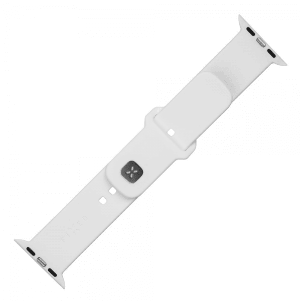 Fixed Apple Watch 38/40/41/42mm Armbånd Silicone Sporty Strap Hvit