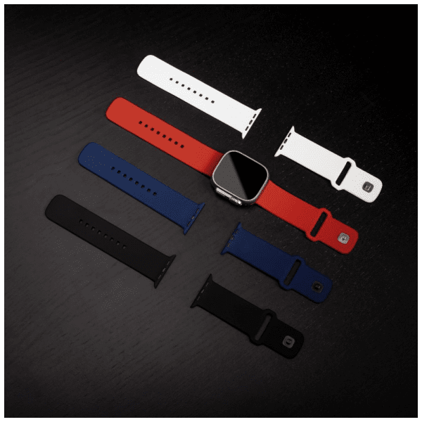 Fixed Apple Watch Ultra 1/2 49mm Armbånd Silicone Sporty Strap Hvit