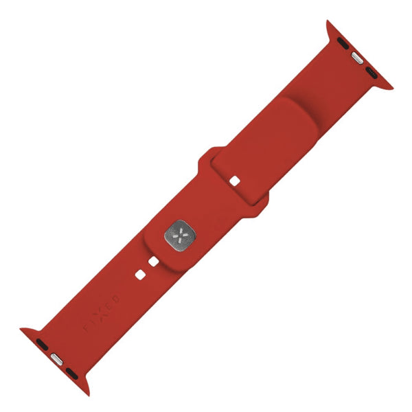 Fixed Apple Watch Ultra 1/2 49mm Armbånd Silicone Sporty Strap Rød
