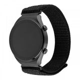 Fixed Samsung Galaxy Watch 22mm Armbånd Nylon Sporty Strap Svart