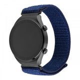 Fixed Samsung Galaxy Watch 22mm Armbånd Nylon Sporty Strap Blå