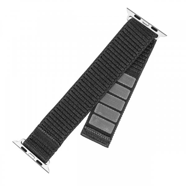 Fixed Apple Watch 44/45/46mm Armbånd Nylon Sporty Strap Grå