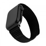 Fixed Apple Watch 38/40/41/42mm Armbånd Nylon Sporty Strap Svart