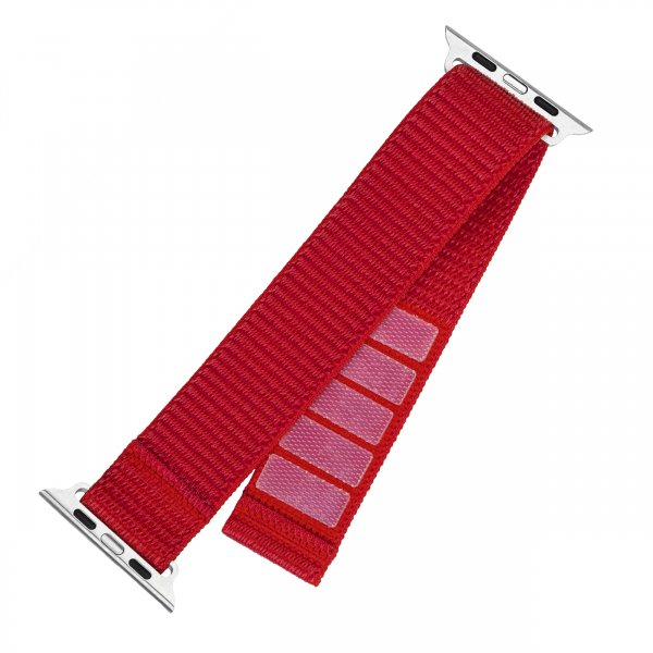 Fixed Apple Watch Ultra 1/2 49mm Armbånd Nylon Sporty Strap Rød