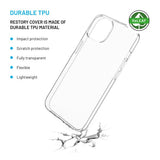 Fixed iPhone 14/iPhone 15 Deksel ReStory Transparent