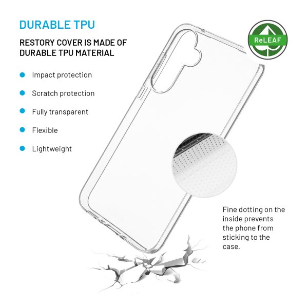 Fixed Samsung Galaxy A35 Deksel ReStory Transparent