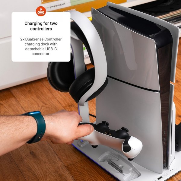Fixed Multifunctional PS5 Slim Cooling and Charging Station