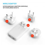 Fixed Reise Lader Slim Traveller 2xUSB-C 45W