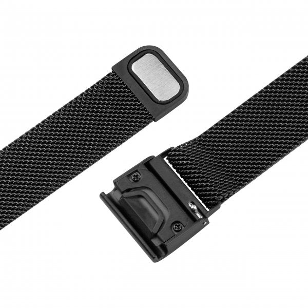 Fixed Garmin QuickFit 20mm Armbånd Mesh Strap Svart