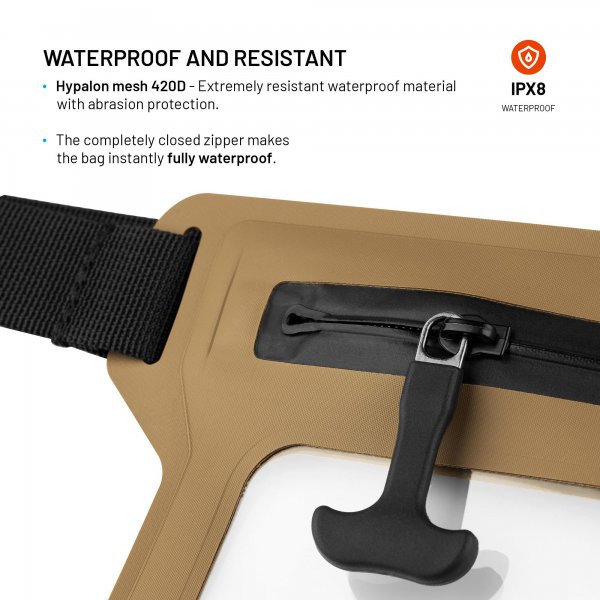 Fixed Vanntett Etui Mobiltelefon Dry Belt Khaki