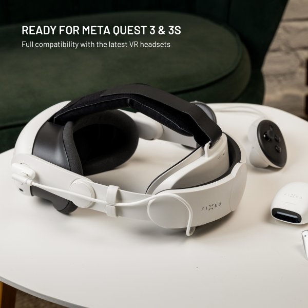 Fixed VR Power Headstrap Hodebånd med Batteripakke för Meta Quest 3/3S