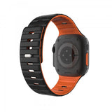 Fixed Apple Watch 42/44/45/46mm Armbånd Silicone Magnetic Strap Svart