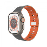 Fixed Apple Watch 42/44/45/46mm Armbånd Silicone Magnetic Strap Grå