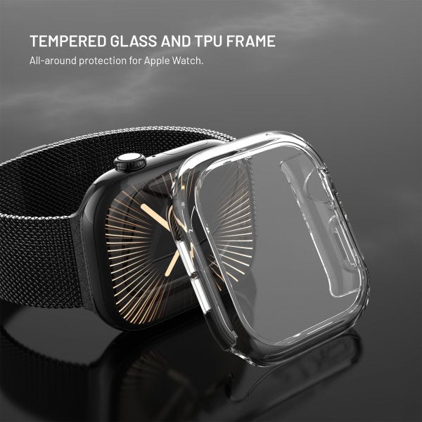 Fixed Apple Watch 46mm (Series 10) Deksel Innebygd skjermbeskytter PURE