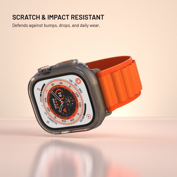 Fixed Apple Watch Ultra 49mm Deksel Innebygd skjermbeskytter PURE