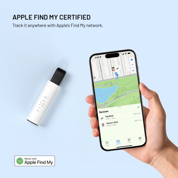 Fixed Smart Tracker Tag Stick Hvit