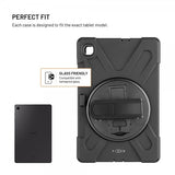 Fixed Samsung Galaxy Tab S6 Lite Deksel Rugged Tablet Case Svart