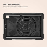 Fixed Samsung Galaxy Tab S6 Lite Deksel Rugged Tablet Case Svart