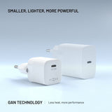 Fixed Lader Mini PD 30W GaN USB-C Hvit