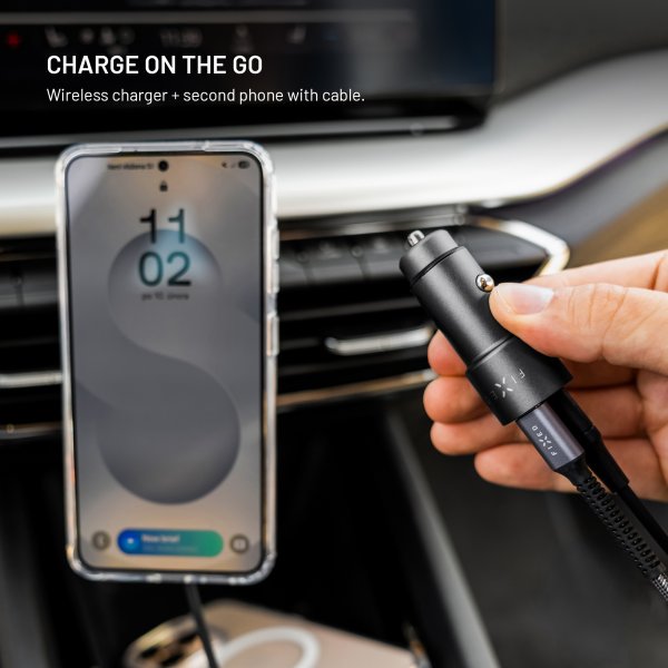 Fixed Mobillader til bil PD 65 2xUSB-C 65W