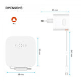Fixed GaN65 Lader med forlengbar USB-C-kabel 65 W