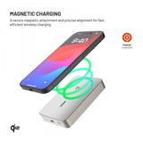 Fixed MagSafe Powerbank MagZen 10 Crystal Qi2 Titan