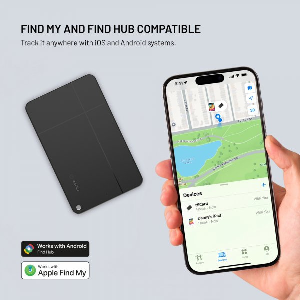 Fixed MiCard Tracker for Android Svart