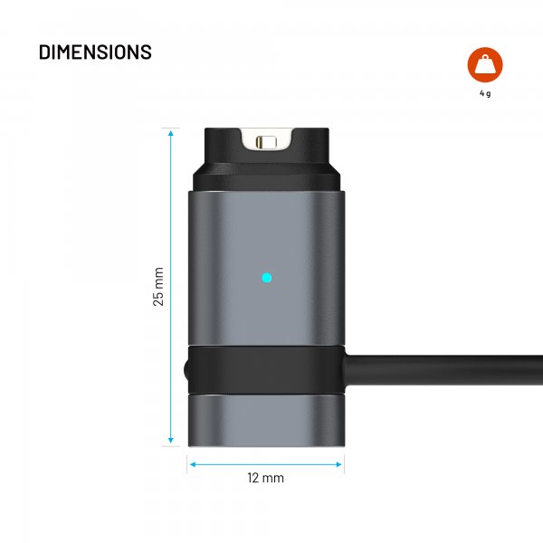 Fixed Garmin Lader USB-C Svart