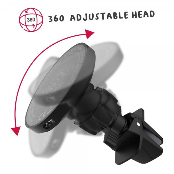Celly Mobilholder til bil Car Holder with Wireless Charger 15W MagSafe