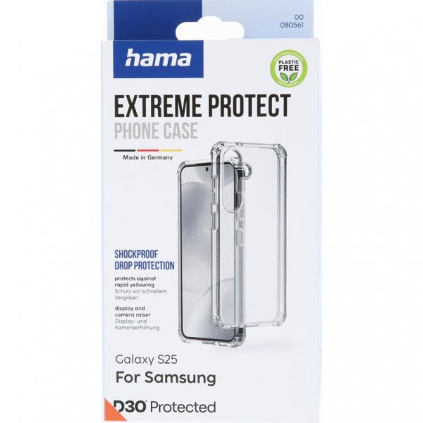 Hama Samsung Galaxy S25 Deksel Extreme Protect Transparent