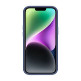 iPhone 13/iPhone 14 Deksel Roterbart Stativ Blå