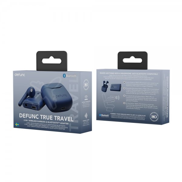 Defunc Hodetelefoner True Travel Blå