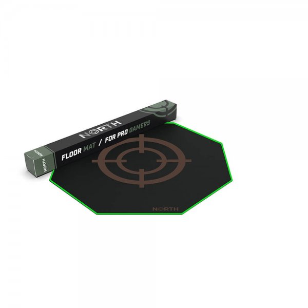 North Gulvmatte Pro Gaming Grön/Svart