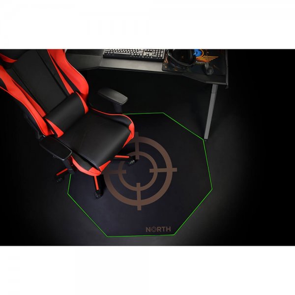 North Gulvmatte Pro Gaming Grön/Svart