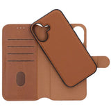 Rvelon iPhone 17 Etui 4 Kortlomme Avtakbart deksel Brun