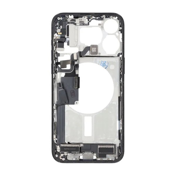 Midtramme med smådeler for iPhone 15 Pro Max - Blå Titan OEM