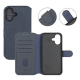 Rvelon iPhone 17 Etui 4 Kortlomme Avtakbart deksel Blå