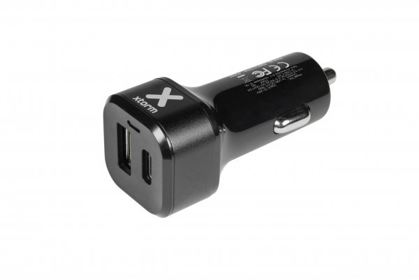 Xtorm Mobillader til bil USB-C PD 30W & USB QC3.0 18W