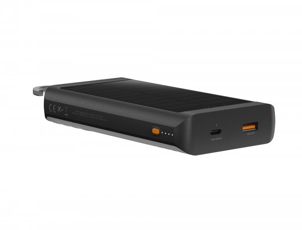 Xtorm Powerbank Solar Panel and Flashlight Go2 10 000 mAh 15W Svart