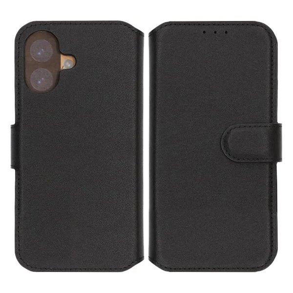 Rvelon iPhone 17 Etui Ekte Skinn Svart