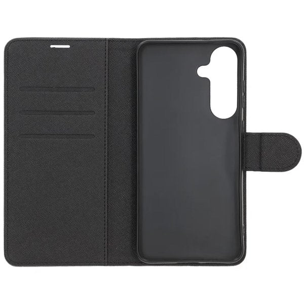 Samsung Galaxy S25 FE Etui med Kortlomme stativfunksjon Svart