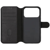 Rvelon iPhone 17 Pro Max Etui Ekte Skinn Svart