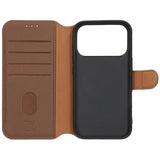 Rvelon iPhone 17 Pro Etui Ekte Skinn Brun