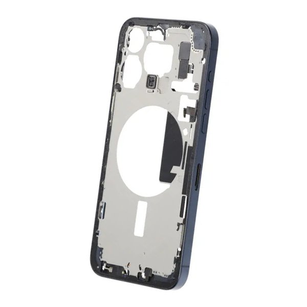 Midtramme med smådeler for iPhone 15 Pro Max - Blå Titan OEM