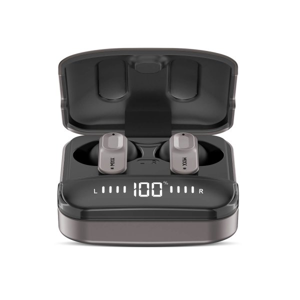 Mixx Trådløse Hodetelefoner StreamBuds Ultra Mini Black Gun Metal