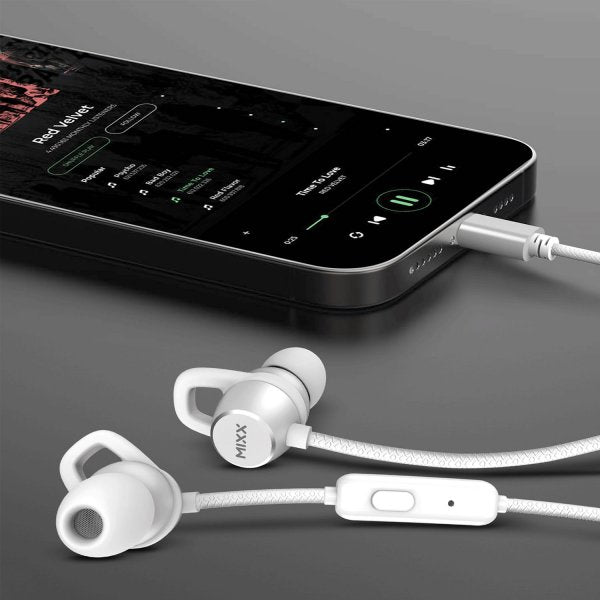 Mixx Kablede Hodetelefoner SoundPort USB-C Hvit