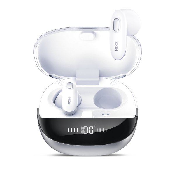 Mixx Trådløse Hodetelefoner StreamBuds Hybrid Charge 2 Hvit