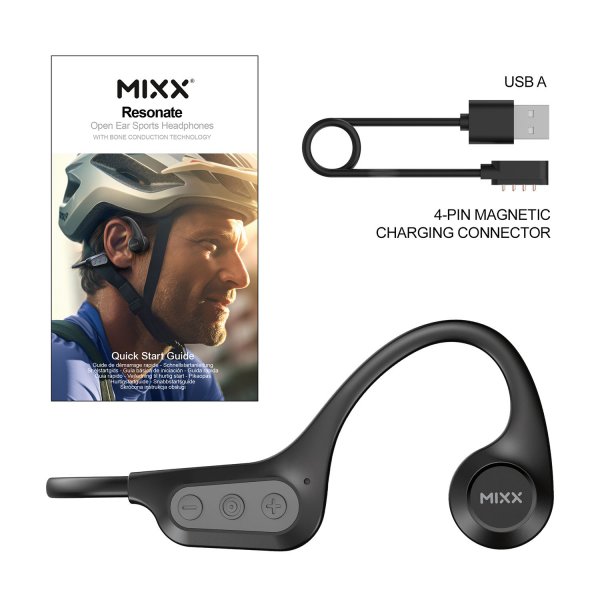 Mixx Trådløse Hodetelefoner Resonate Bone Conduction Svart